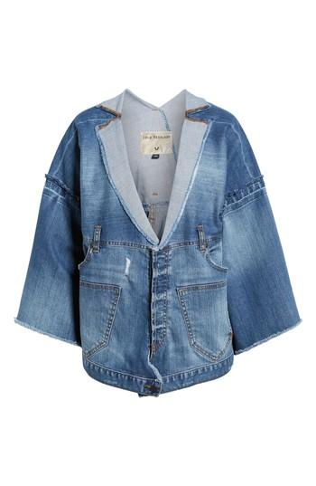 Women's True Religion Brand Jeans Deconstructed Jacket