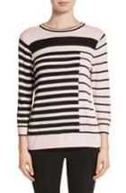Women's St. John Collection Intarsia Stripe Sweater