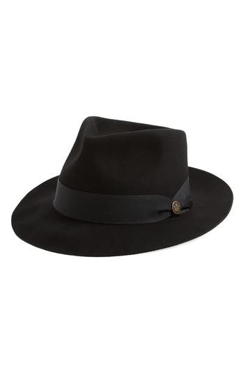 Men's Goorin Brothers Mr. Walker Wool Fedora - Black
