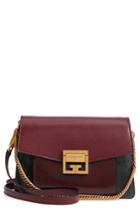 Givenchy Gv3 Deerskin Leather Shoulder Bag - Burgundy