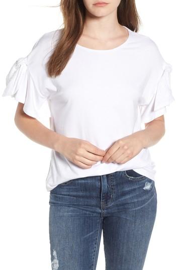 Women's Gibson X Hi Sugarplum! Kahala Tie Sleeve Top - White