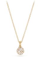 Women's David Yurman Petite Solari Pave Necklace With Diamonds In 18k Gold
