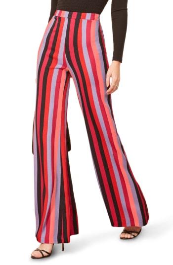 Women's Reformation Sorrenti Wide Leg Pants - Red