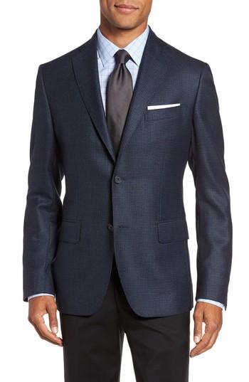 Men's Monte Rosso Classic Fit Check Cashmere Sport Coat