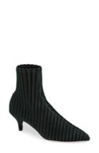 Women's Black Suede Studio Selena Bootie .5 M - Green