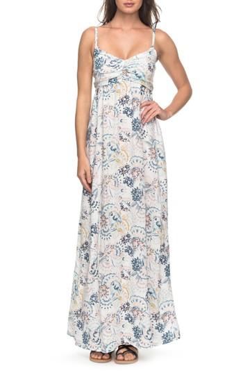 Women's Roxy Brilliant Stars Maxi Dress - Ivory