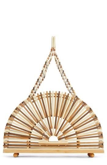 Cult Gaia Small Dome Bamboo Handbag - Brown