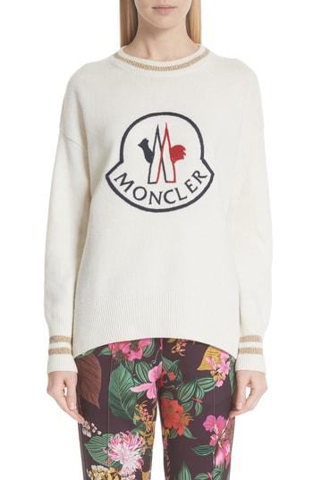 Women's Moncler Logo Sweater - Green
