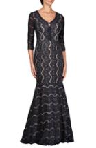 Women's Alex Evenings Sequin Lace Mermaid Evening Dress