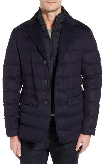 Men's Herno Silk & Cashmere Quilted Blazer