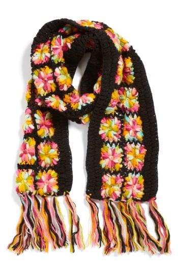 Women's Nirvanna Designs Crochet Flower Scarf
