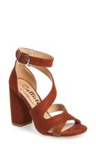 Women's Callisto 'dinah' Crisscross Ankle Strap Sandal M - Brown