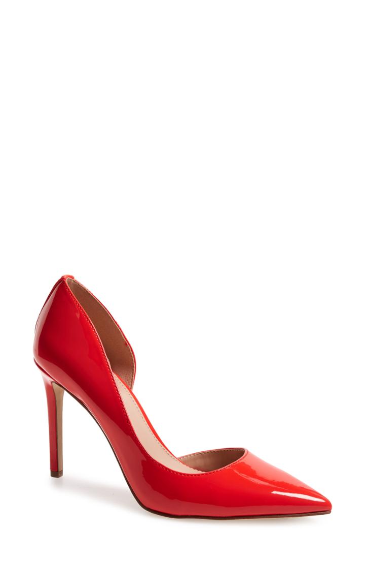 Women's Bcbg Lenny Half D'orsay Pump M - Red