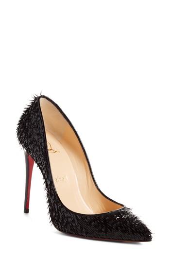 Women's Christian Louboutin Pigalle Follies Pointy Toe Pump .5us / 39.5eu - Black