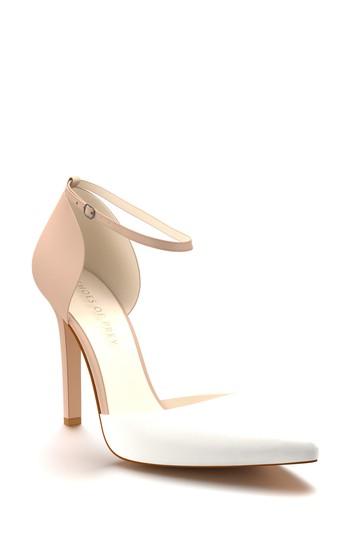Women's Shoes Of Prey D'orsay Ankle Strap Pump .5 B - Pink