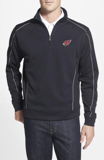 Men's Cutter & Buck Arizona Cardinals - Edge Drytec Moisture Wicking Half Zip Pullover