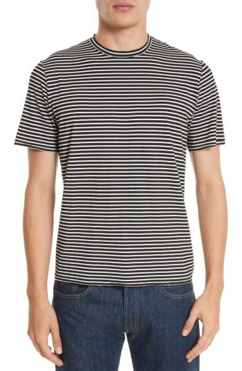 Men's Ovadia & Sons Raw Edge Stripe T-shirt - Black