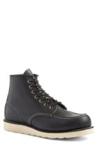 Men's Red Wing 6 Inch Moc Toe Boot M - Black