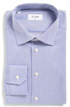 Men's Eton Slim Fit Stripe Dress Shirt .5 - Blue