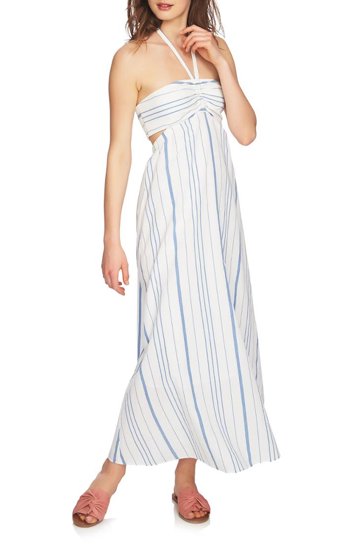 Women's Ganni Silvery Crepe Wrap Dress Us / 42 Eu - Red