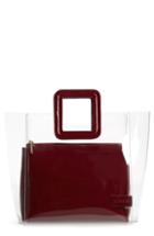 Staud Shirley Transparent Handbag - Red