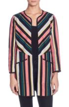 Women's Catherine Catherine Malandrino Pip Stripe Jacket - Black