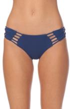 Women's Rip Curl Designer Surf Luxe Hipster Bikini Bottoms - Blue