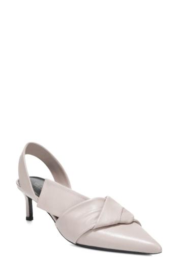 Women's Via Spiga Elisha Pointy Toe Slingback Pump .5 M - Beige