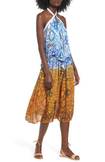 Women's Raga Until Sunrise Halter Popover Dress - Blue