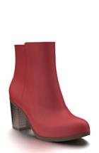 Women's Shoes Of Prey Block Heel Bootie B - Red