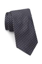 Men's Ted Baker London Parquet Square Silk Tie, Size - Black