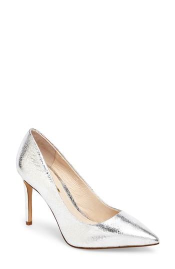 Women's Louise Et Cie Joye Pointy Toe Pump .5 M - Metallic