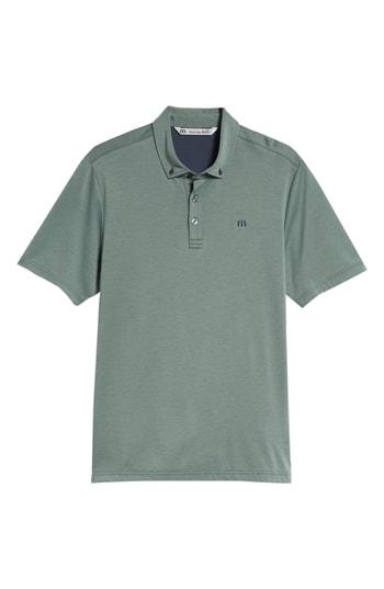 Men's Travis Mathew Only Go Left Jersey Polo - Green