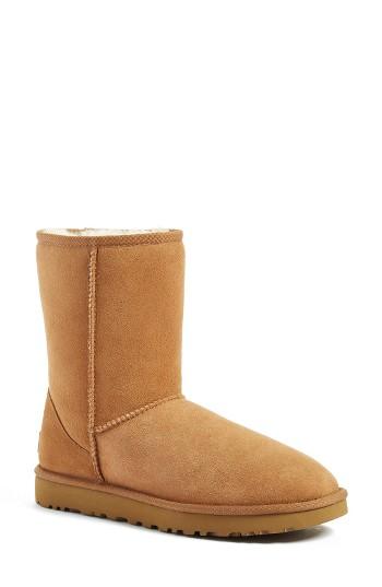 Women's Ugg 'classic Ii' Genuine Shearling Lined Short Boot M - Purple