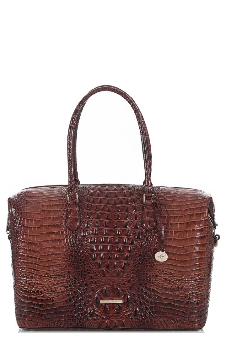 Brahmin Duxbury Leather Travel Bag - Red