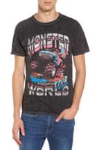 Men's The Rail Monster World Graphic T-shirt, Size - Black