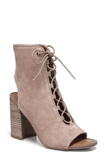 Women's Sarto By Franco Sarto Steffie Peep Toe Bootie .5 M - Beige