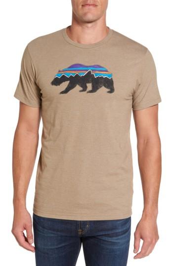 Men's Patagonia Fitzroy Bear Graphic T-shirt - Beige