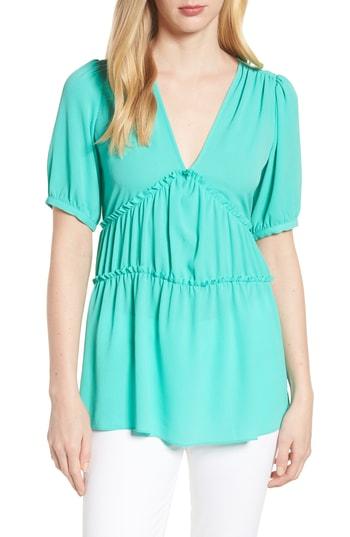 Women's Michael Michael Kors Double Frill Blouse - Green