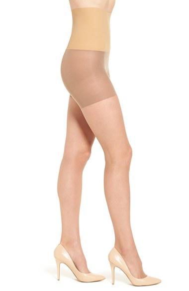 Women's Commando 'princess' Control Top Pantyhose - Beige