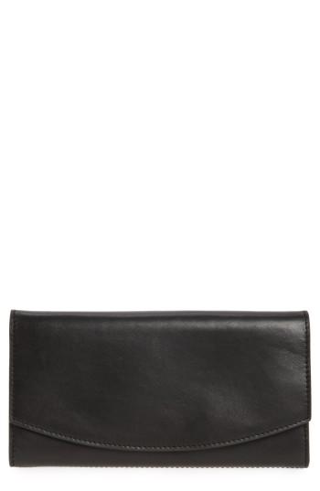 Women's Skagen Leather Continental Flap Wallet -