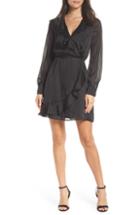 Women's Lela Rose Wool Blend Crepe Shift Dress