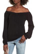 Women's Bp. Off The Shoulder Sweater - Black