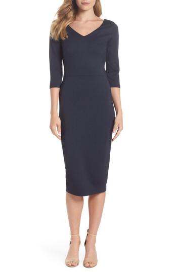 Women's Felicity & Coco V-neck Sheath Dress - Blue