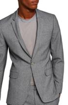 Men's Topman Ultra Skinny Fit Houndstooth Suit Jacket