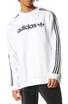 Men's Adidas Originals Linear Graphic Sweatshirt - White