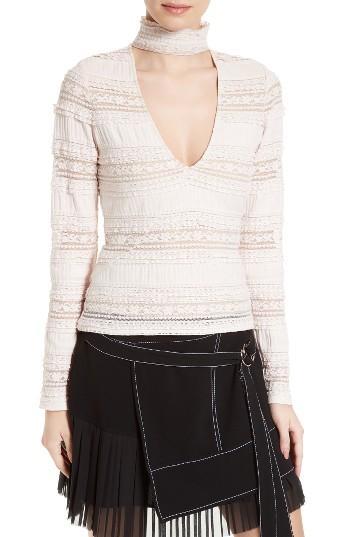 Women's Cinq A Sept Cecily Cutout Top - Pink