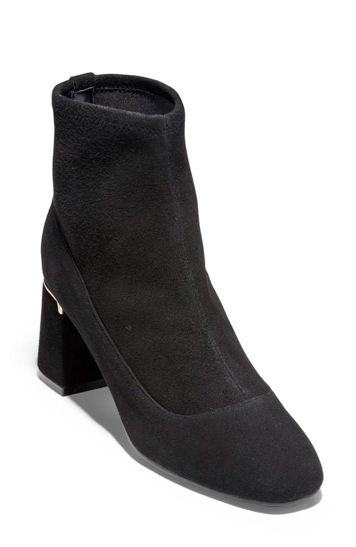 Women's Cole Haan Laree Stretch Bootie .5 B - Black