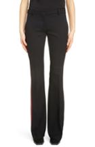 Women's Alexander Mcqueen Tuxedo Stripe Wool Blend Pants Us / 36 It - Black