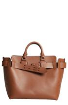 Burberry Medium Belt Bag Leather Tote - Brown